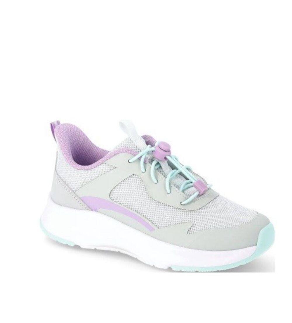 Athletic Works Teen Girl Bungee Mesh Jogger Sneakers Grey-multi Size 6 NWT